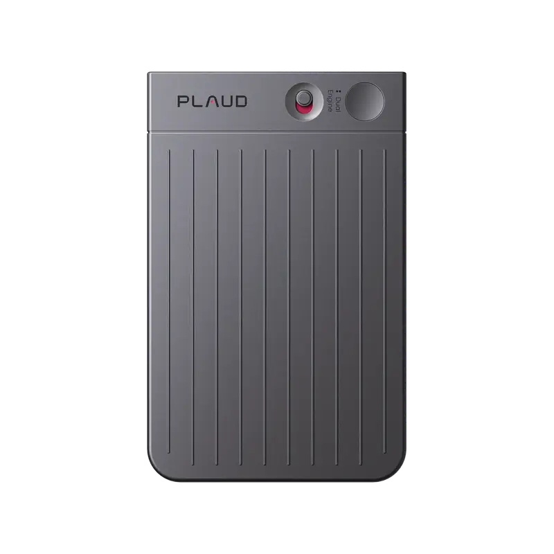 AI-диктофон Plaud Note в чёрном корпусе